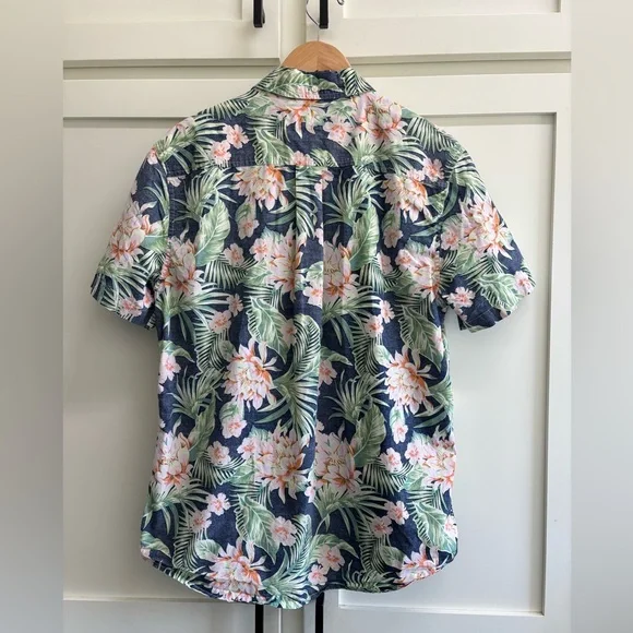 Chubbies Hawaiian Print Button Up Shirt Mens Large Short Sleeve Tropical - Picture 5 of 9